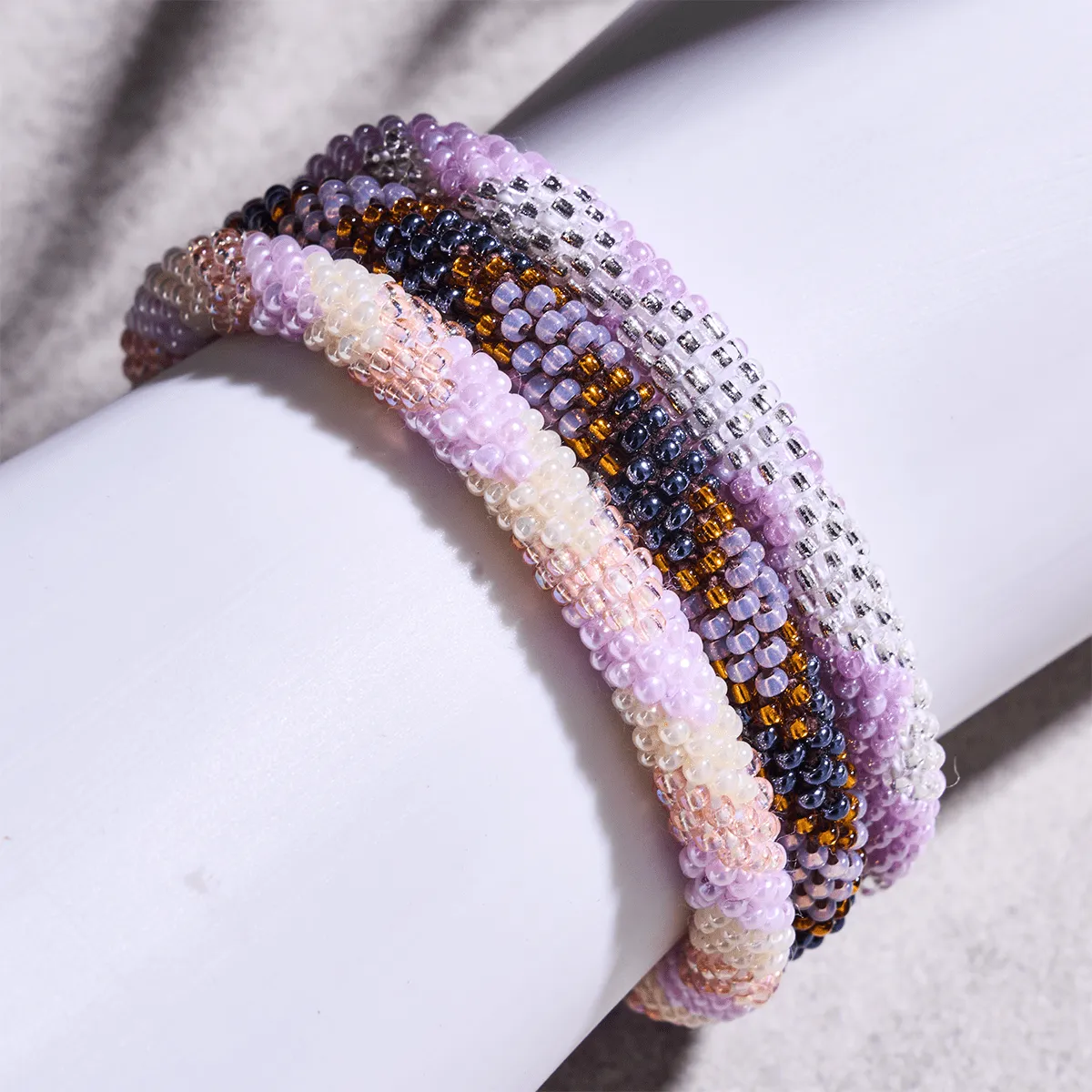 Raindrops on Roses | Himalayan Glass Bead Bracelet
