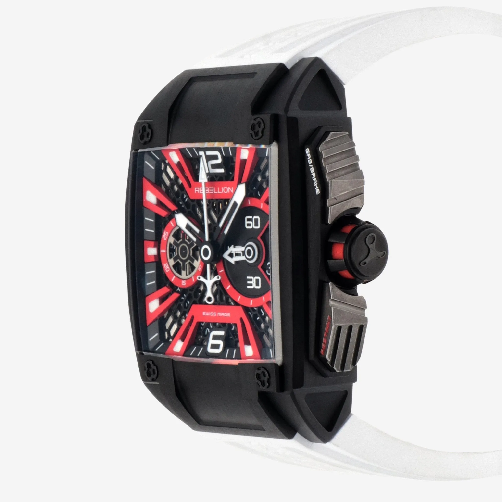 Rebellion Re-Volt Chronograph Titanium Automatic Men's Watch RB.REV.CH.TB.RD