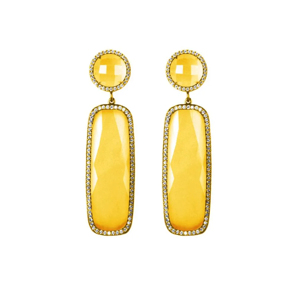 Rectangle Drop Earrings