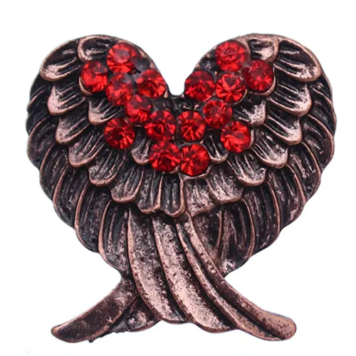 Red Beaded Double Wing Adjustable Ring