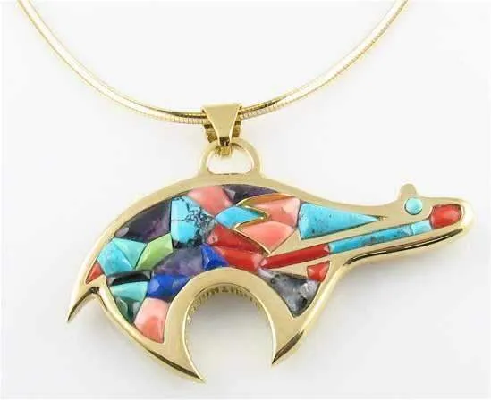 Reversible Bear Pendant