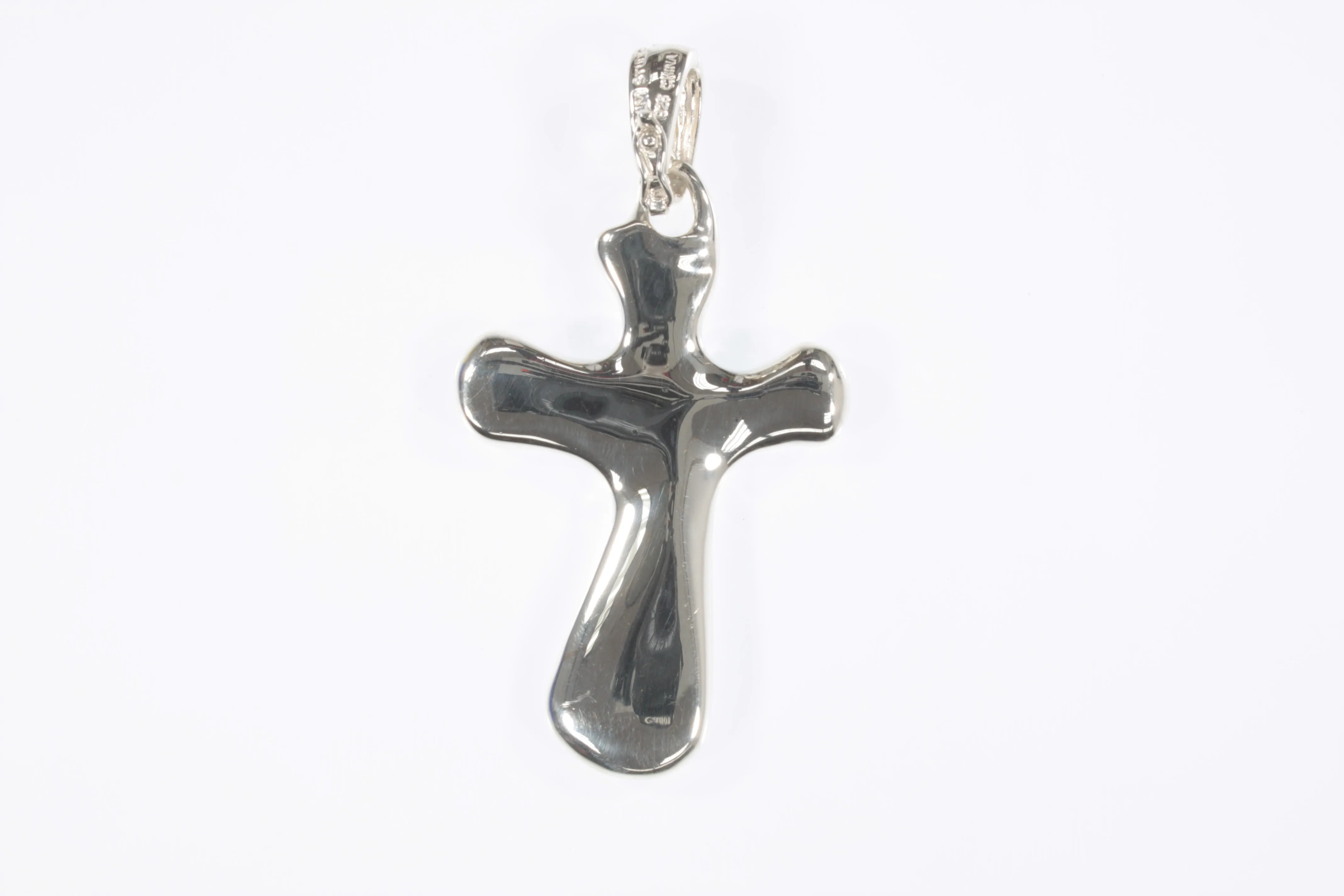 Robert Lee Morris Studios Sterling Silver Large Cross Pendant RLM 58mm Tall