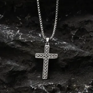 Rock Cross Pendant Necklaces for Men Boys