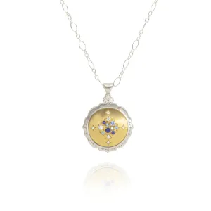 Round Scallop Edge Pendant