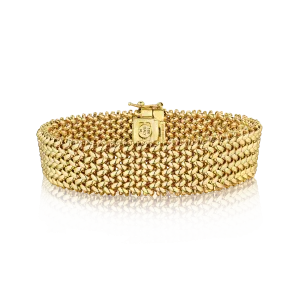 Sabel Collection Yellow Gold Woven Mesh Bracelet