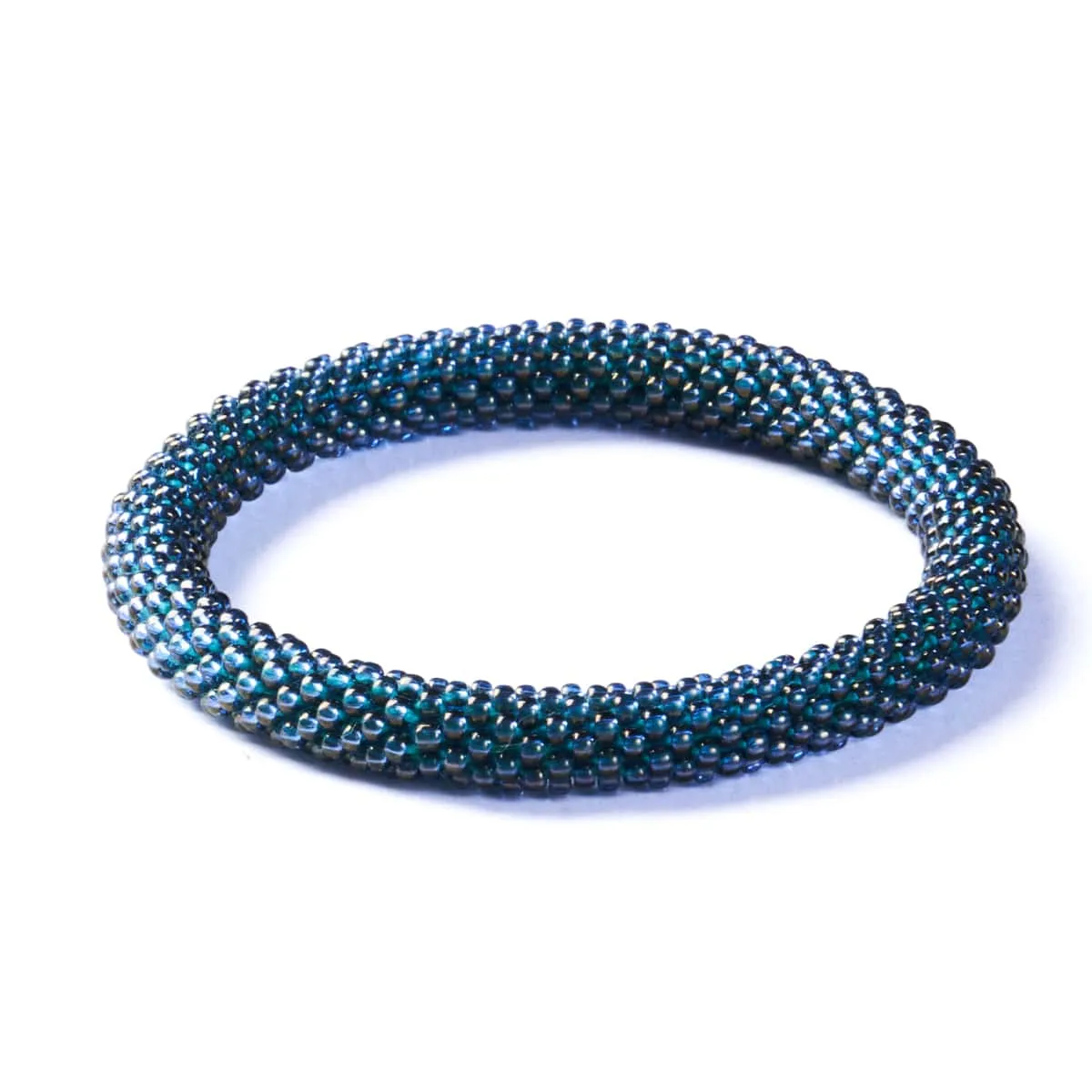 Seafoam | Himalayan Glass Bead Bracelet