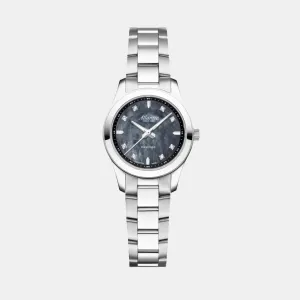 Seapair Women Quartz Black Mother Of Pearl Dial Analog Stainless Steel Watch 20335.41.07BK
