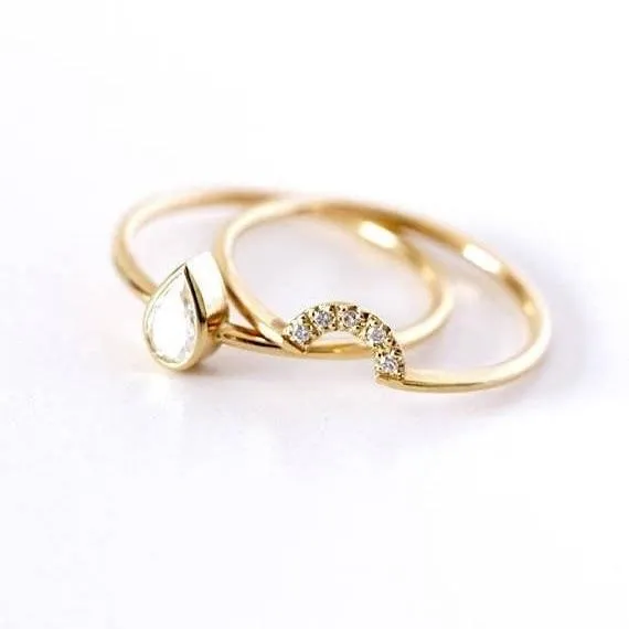Seeing Double Boho Stack Rings
