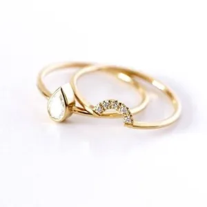 Seeing Double Boho Stack Rings