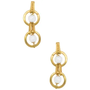 Serena Drop Earrings in Gold