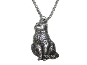Side Facing Cat Pendant Necklace