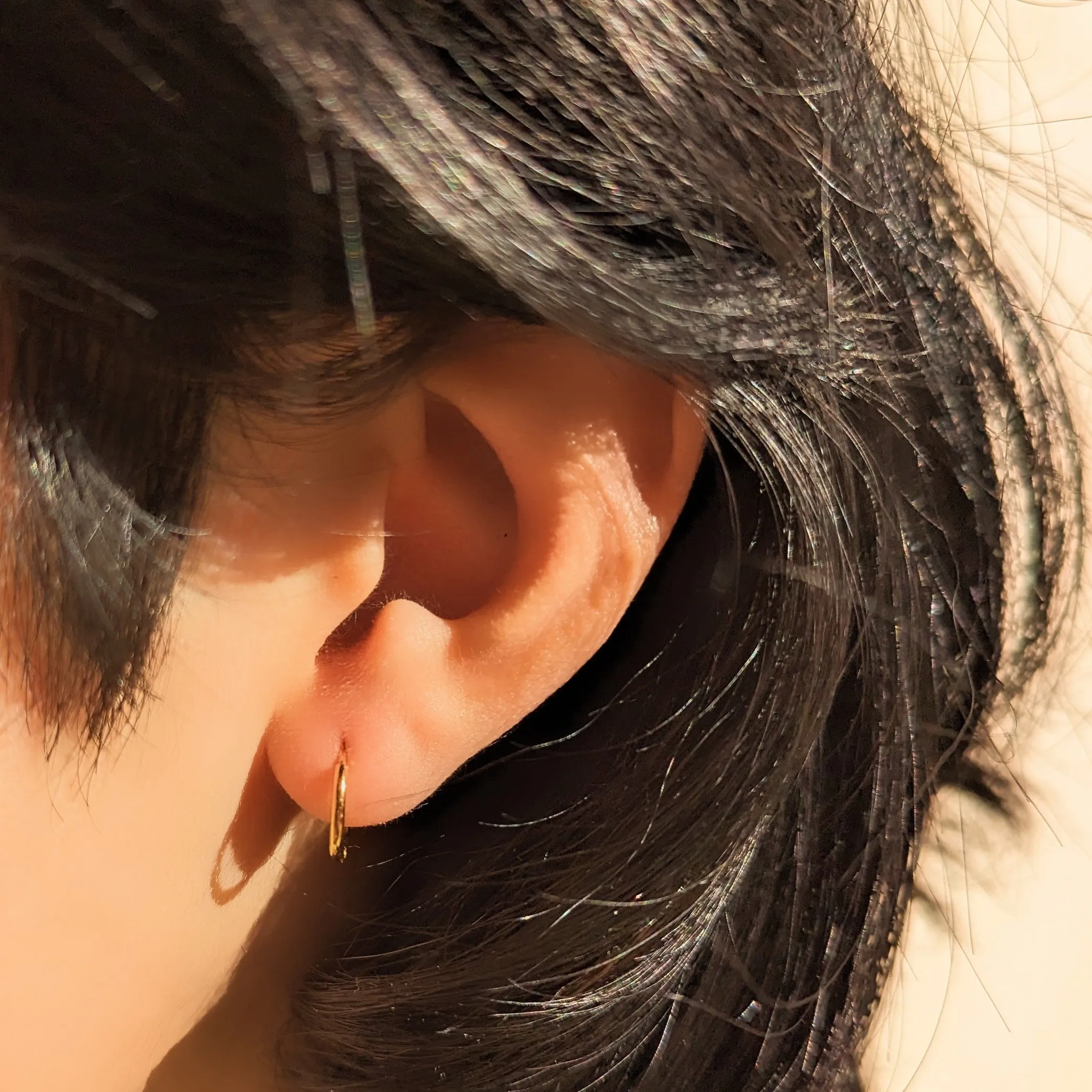 Silver Minimalist Super Mini Huggie Hoops