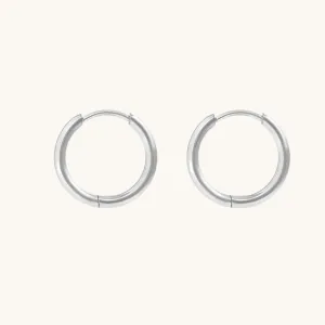 Silver Minimalist Super Mini Huggie Hoops