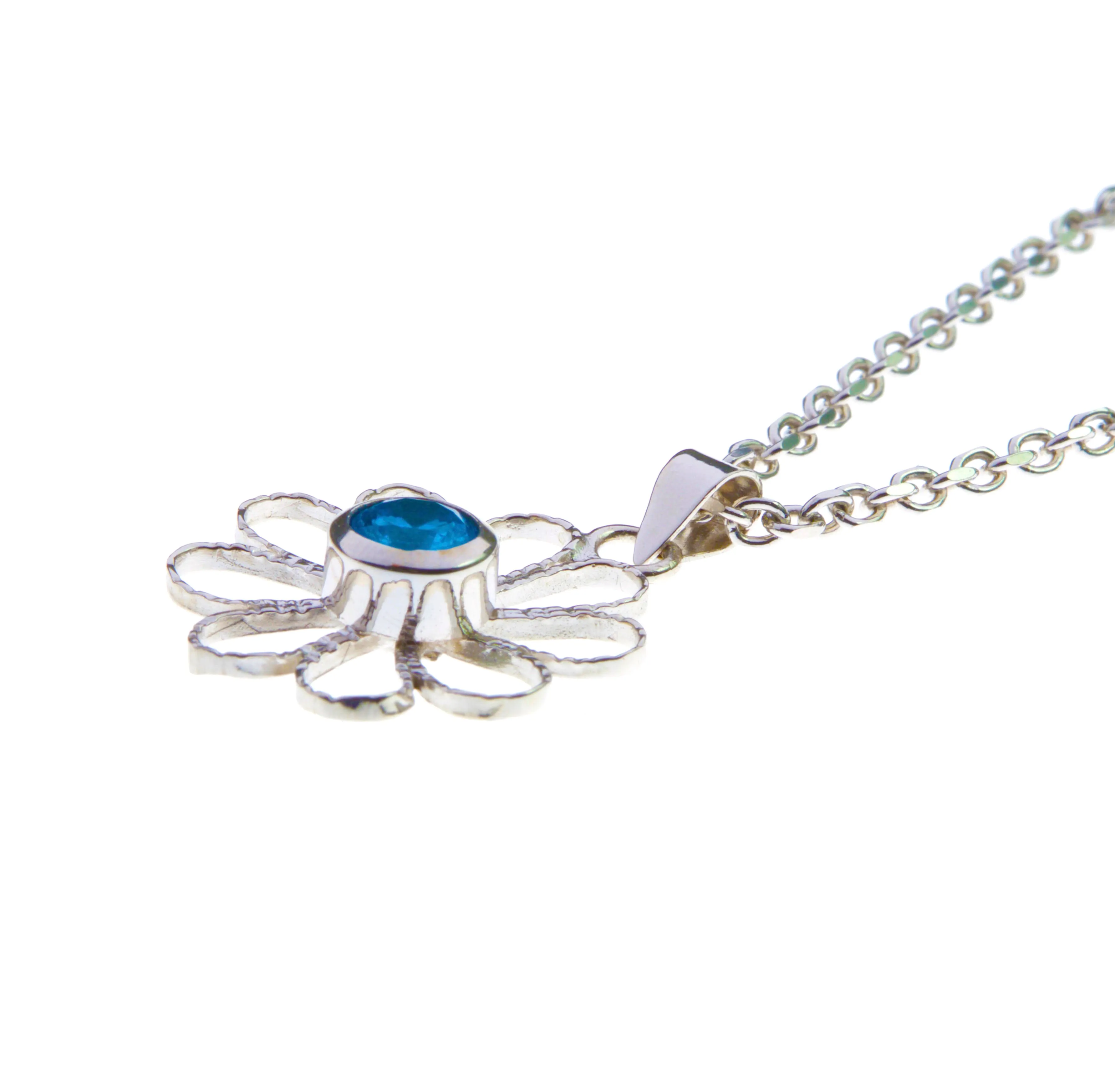 Silver Necklaces with zirconia stone