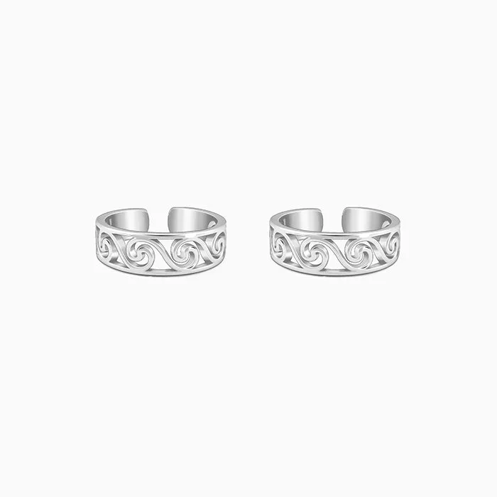 Silver Saanjh Toe Rings
