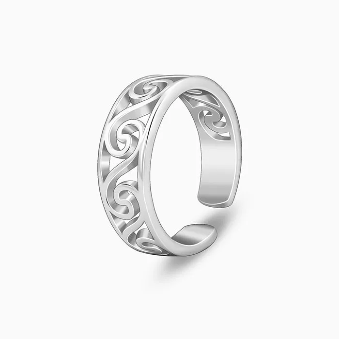 Silver Saanjh Toe Rings