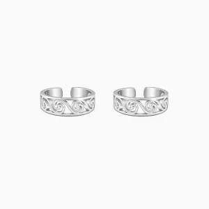 Silver Saanjh Toe Rings