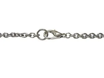 Silver Toned Dice Pendant Necklace