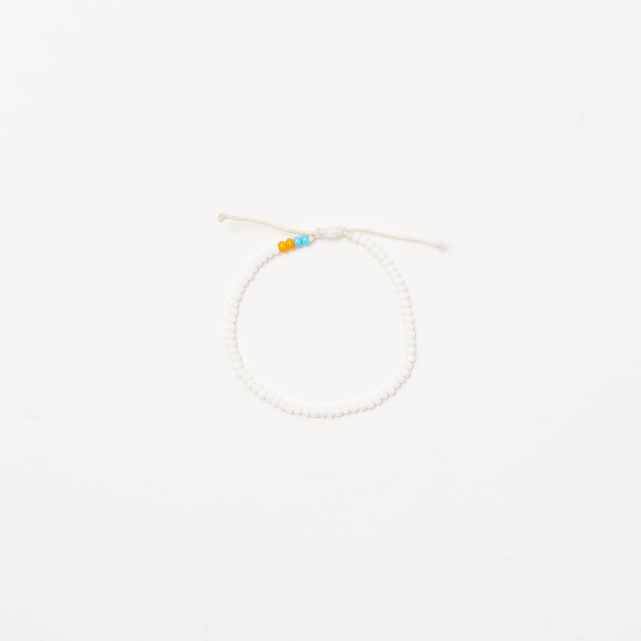 Single Strand Bracelet - White