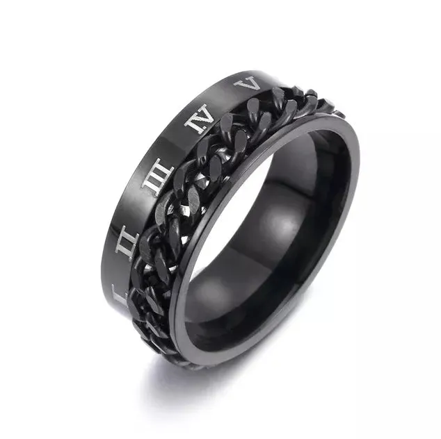Size 8 Spinning fidget ring