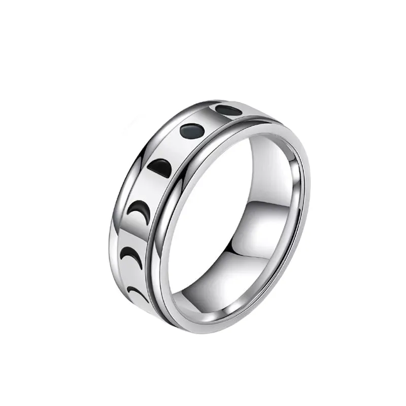 Size 8 Spinning fidget ring