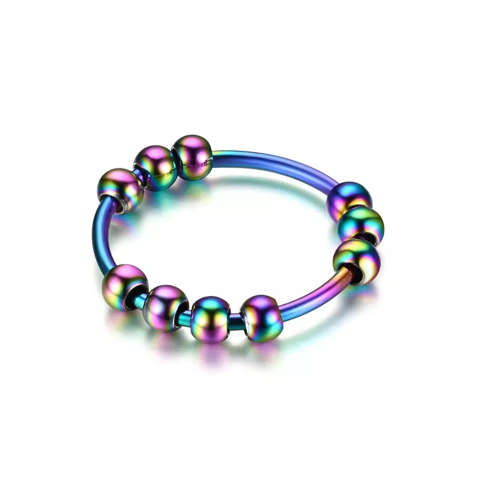 Size 8 Spinning fidget ring