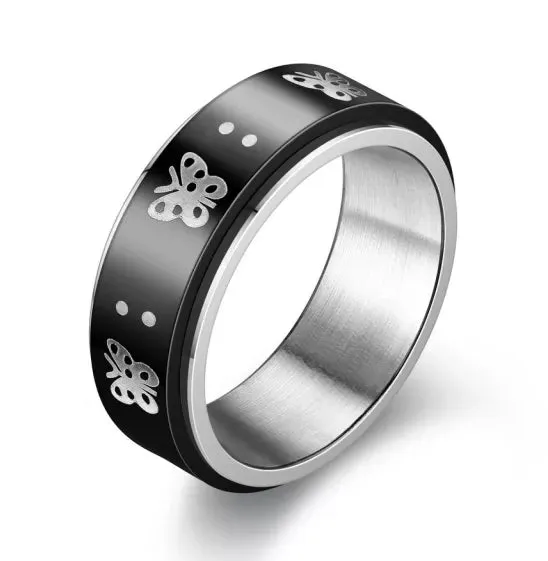 Size 8 Spinning fidget ring