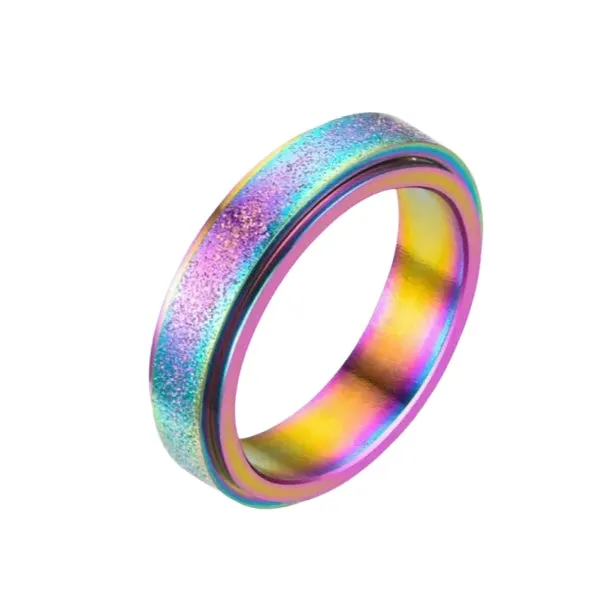 Size 8 Spinning fidget ring