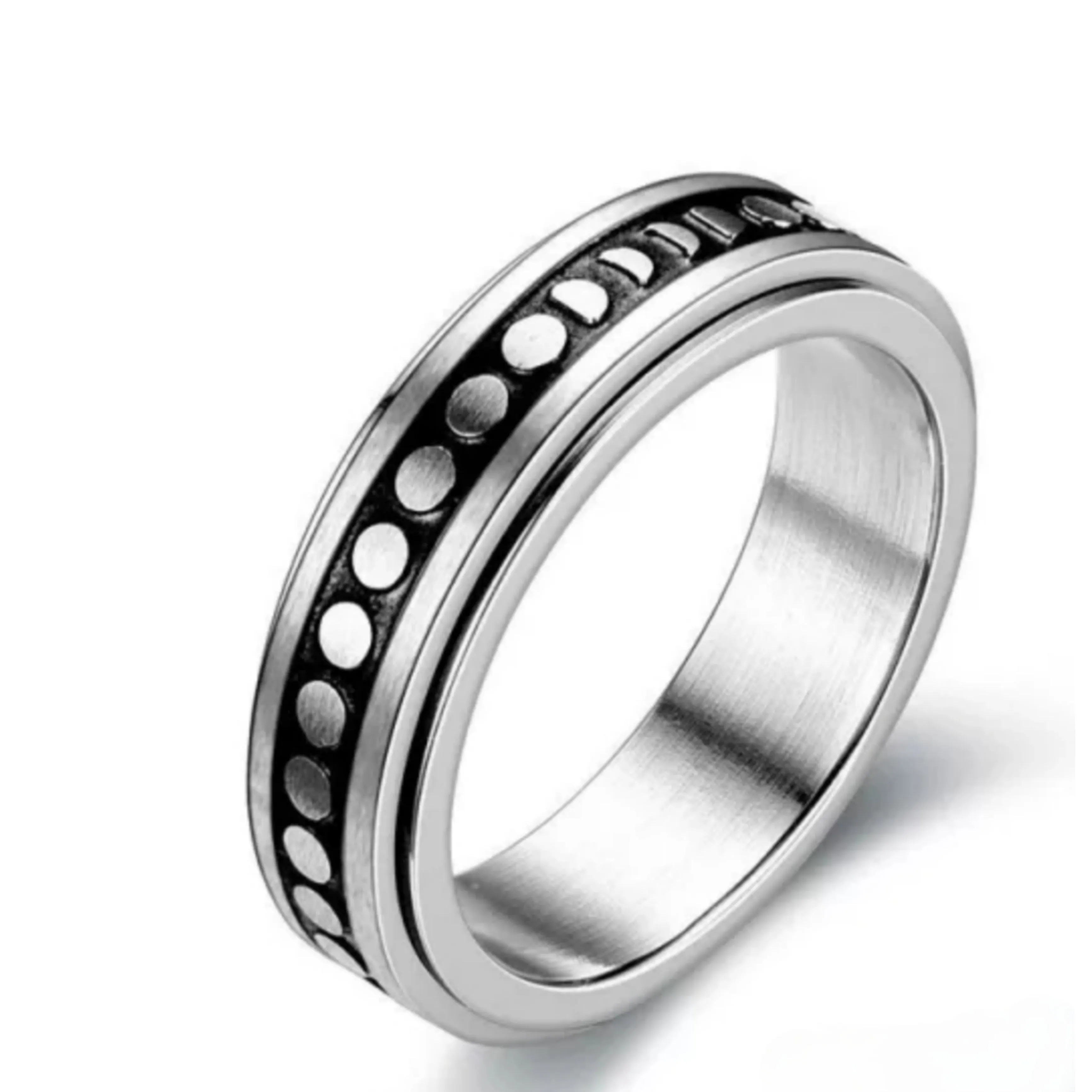 Size 8 Spinning fidget ring