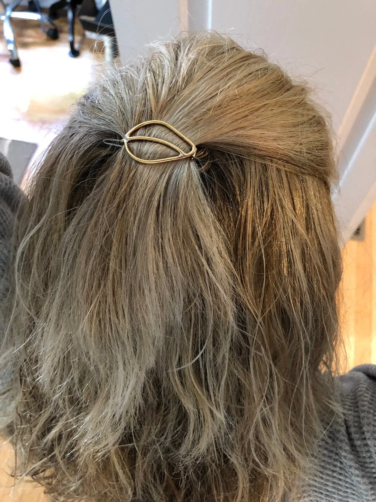 Small Golden Leaf barrette