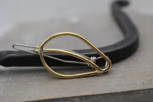 Small Golden Leaf barrette