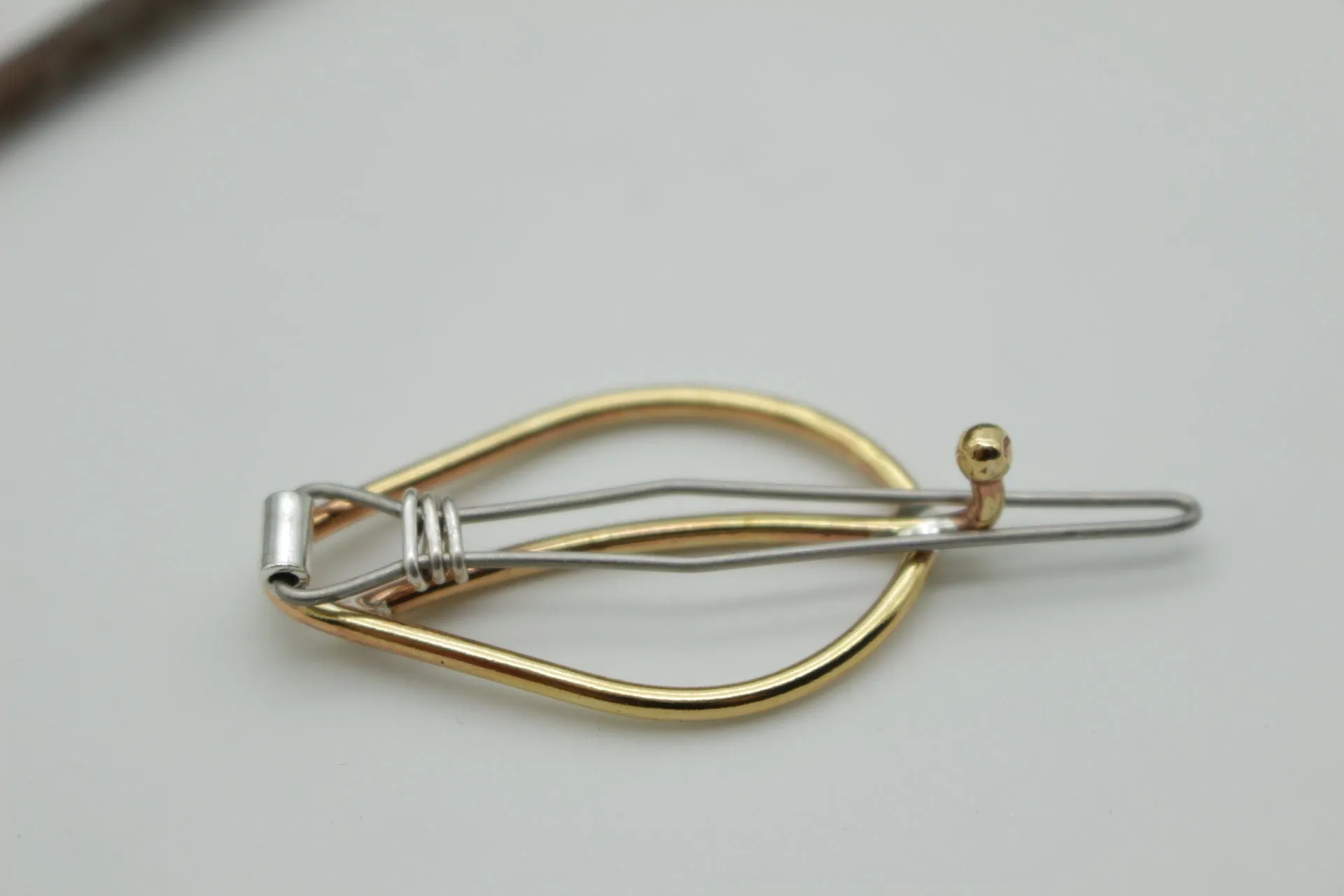 Small Golden Leaf barrette