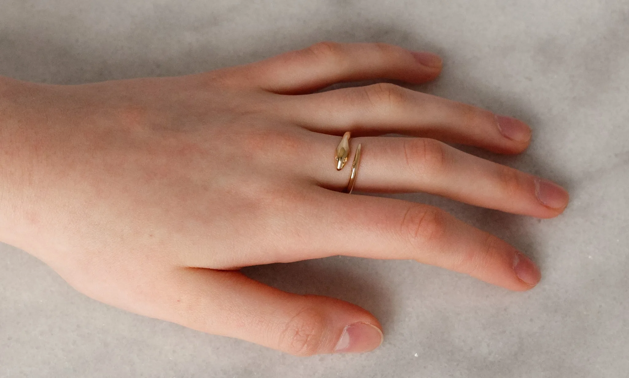 Snake Wrap Ring 14k Yellow Gold
