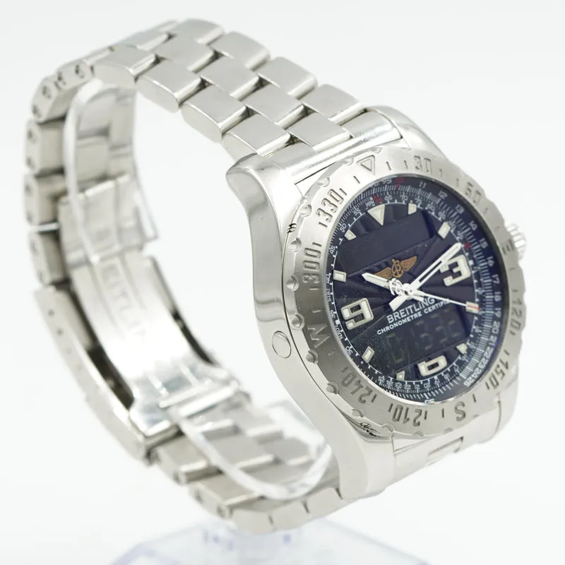 SOLD - 8/24/24 - Breitling Airwolf A78363 Stainless Steel Digital Display 44mm B&P 2008