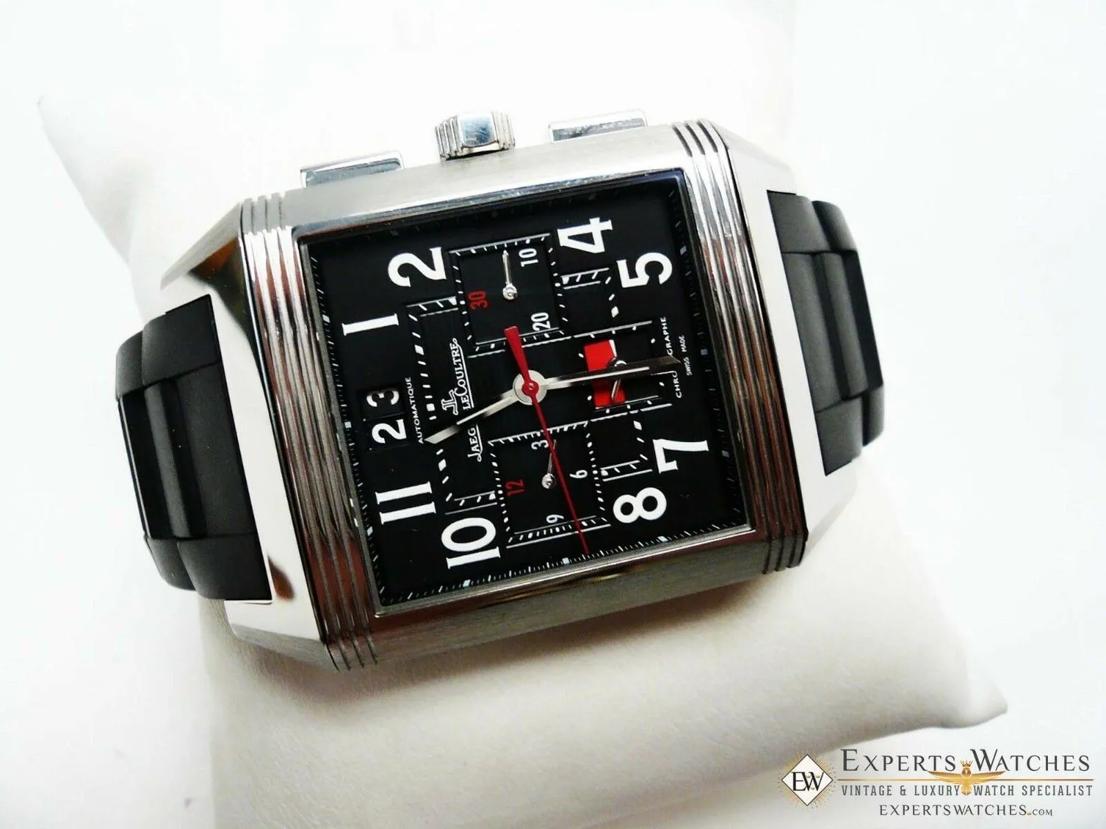SOLD!!! Limited Jaeger-LeCoultre 231T50 Reverso Squadra World Time Chronograph Titanium