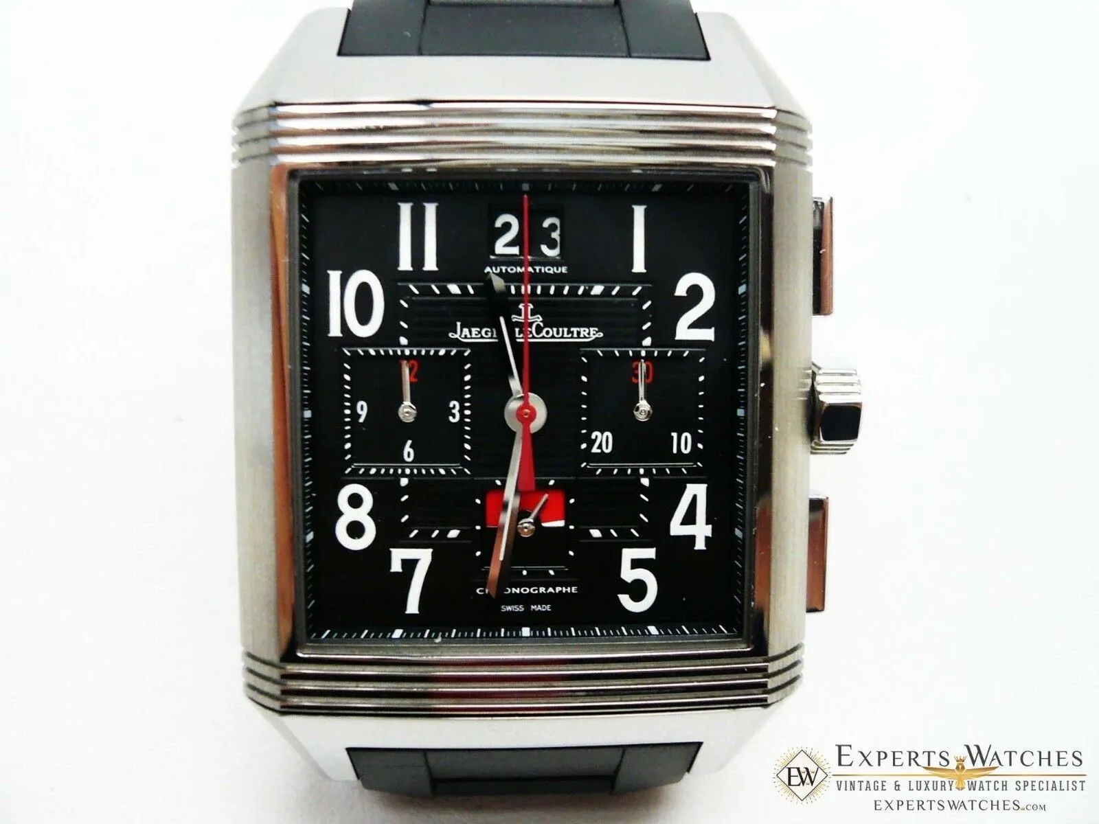 SOLD!!! Limited Jaeger-LeCoultre 231T50 Reverso Squadra World Time Chronograph Titanium