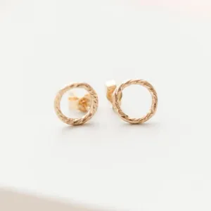 SPARKLE CIRCLE POST EARRINGS