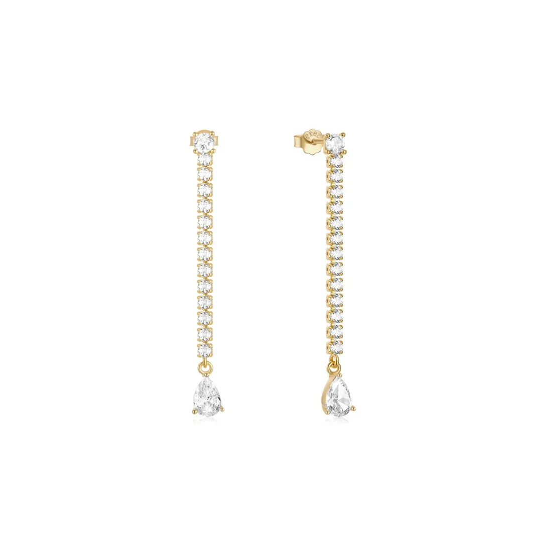 Sparkle Drop Statement Earrings
