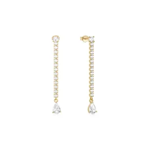 Sparkle Drop Statement Earrings
