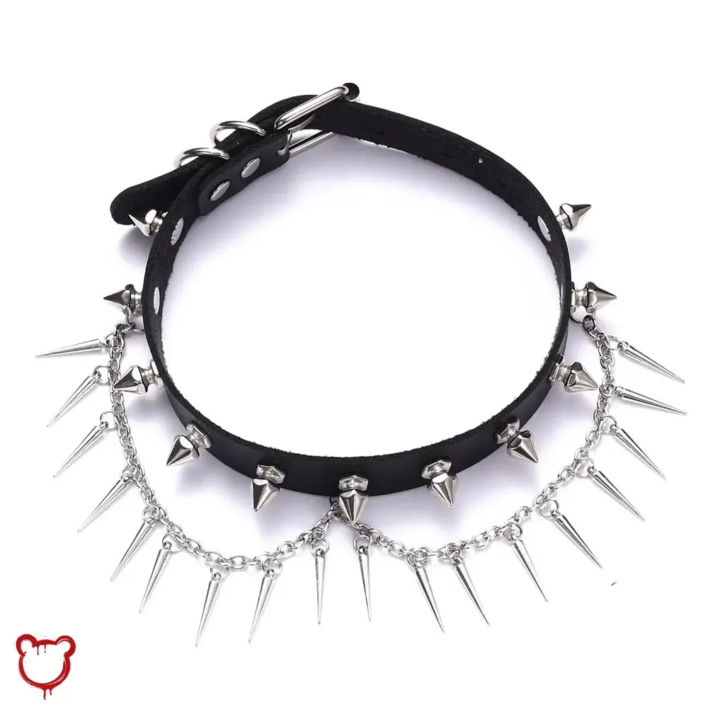 Spiked Chain Choker