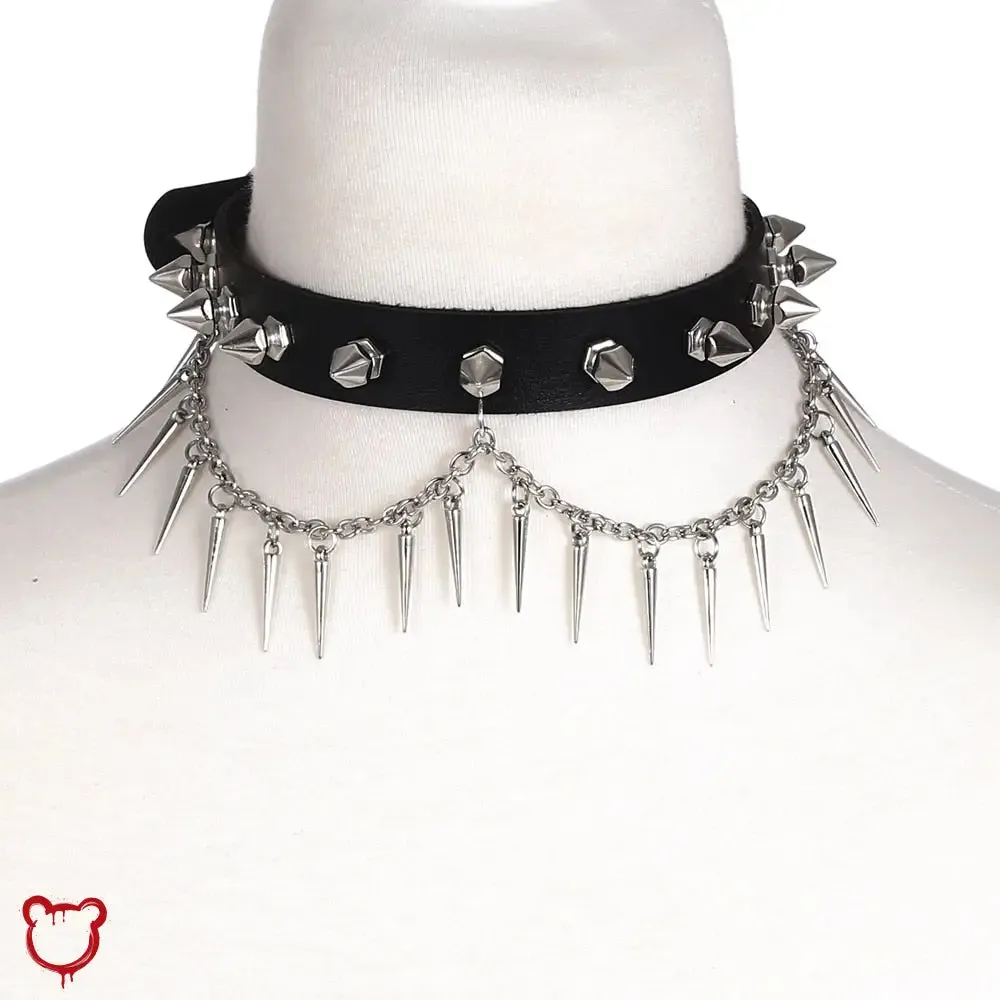 Spiked Chain Choker