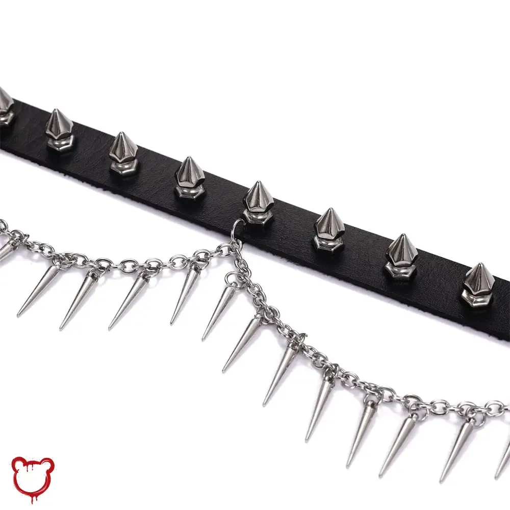 Spiked Chain Choker