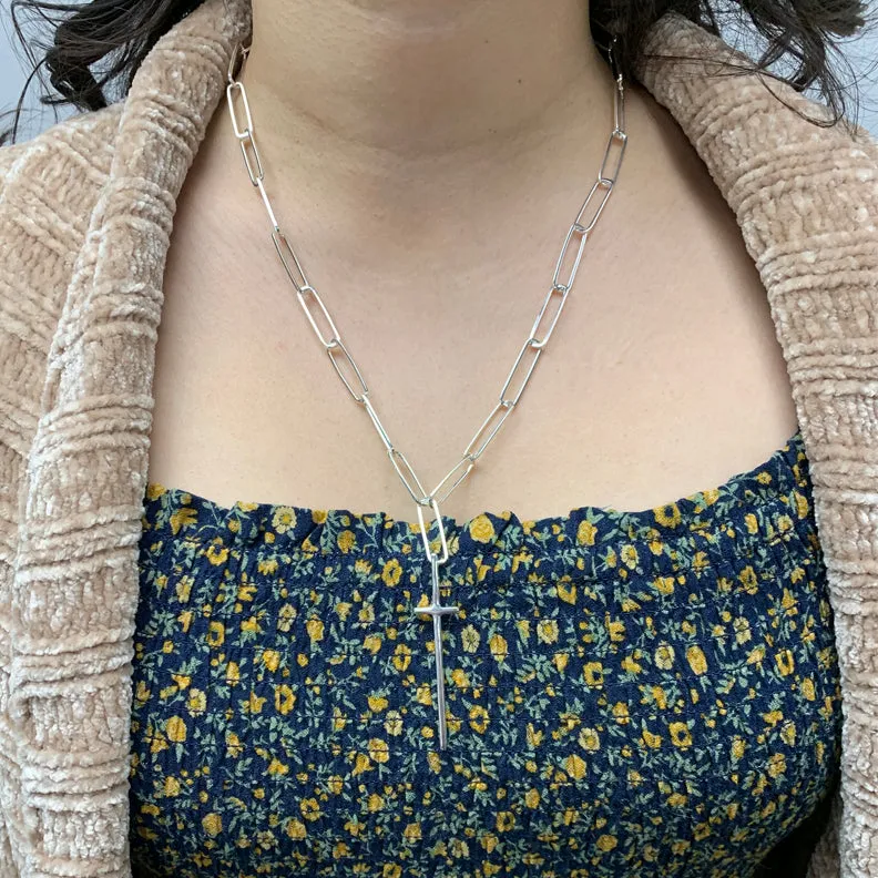 Spiked Cross Necklace