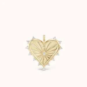 Spiked Heart Charm