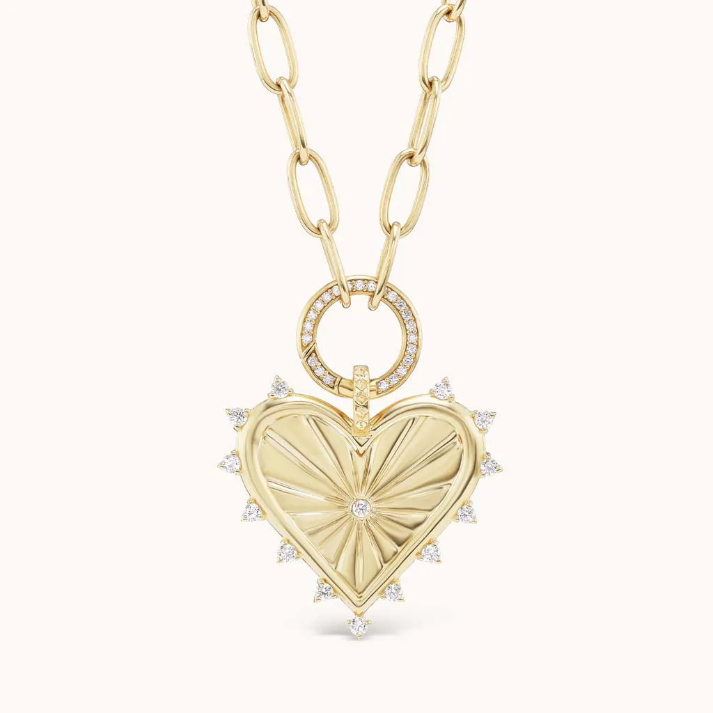 Spiked Heart Charm