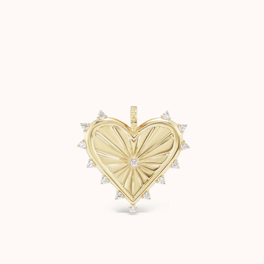 Spiked Heart Charm