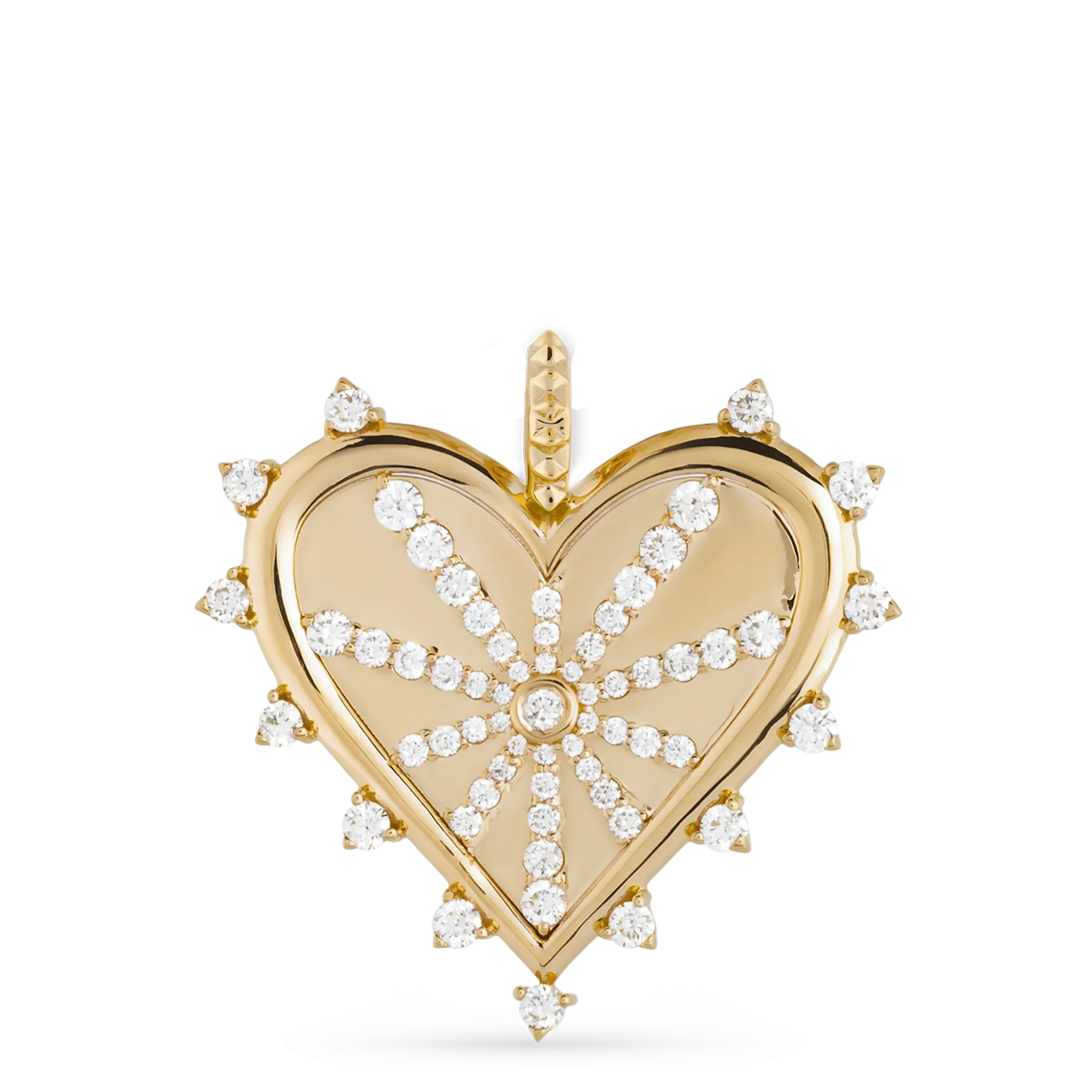 Spiked Heart Pavé Charm