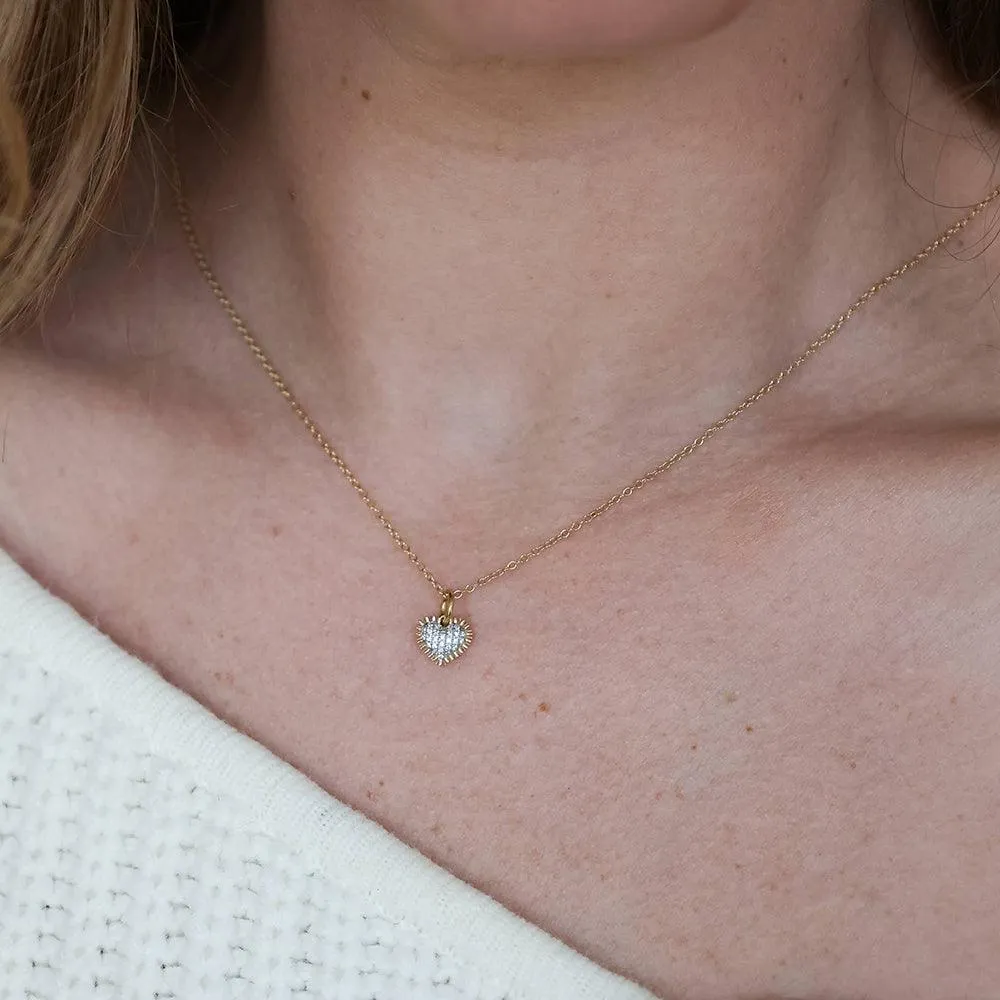Spiked Heart Pendant Necklace