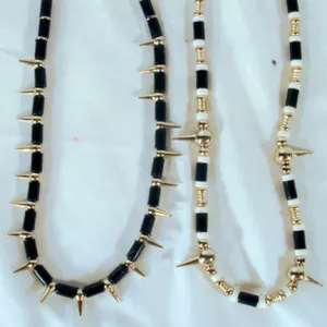 SPIKED METAL 18 INCH NECKLACES (Sold by the PIECE OR dozen) CLOSEOUT ONLY $ 1 EA