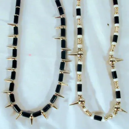 SPIKED METAL 18 INCH NECKLACES